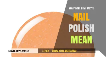 Understanding Demi Matte Nail Polish: Definition, Finish, and Application Tips