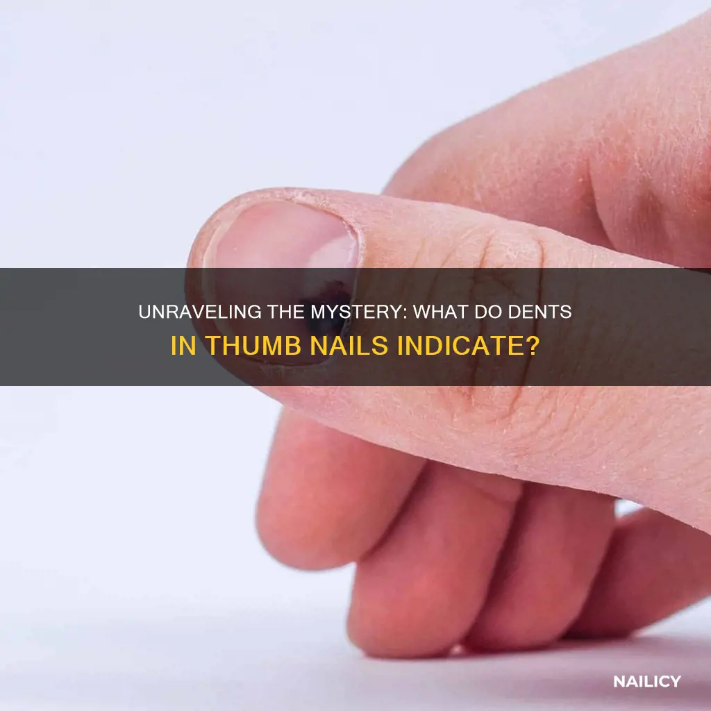 what does dents in your thumb nails mean