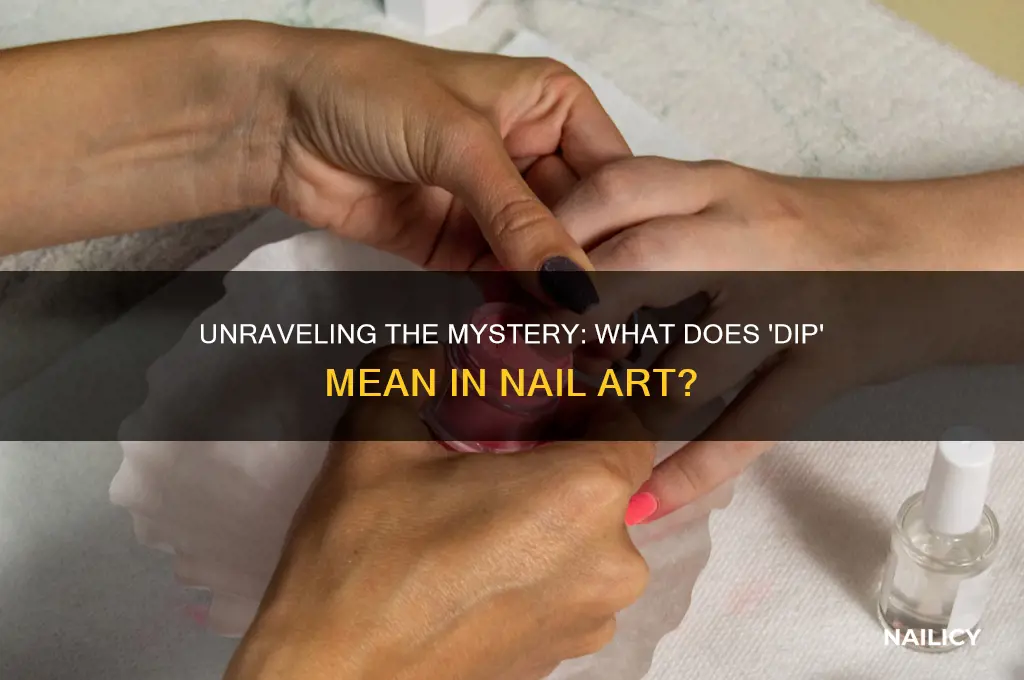 what does dip mean at a nail salon