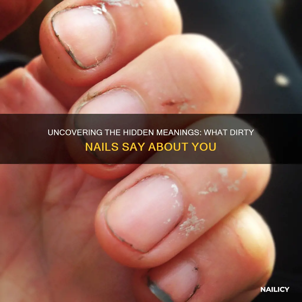 what does dirty nails mean