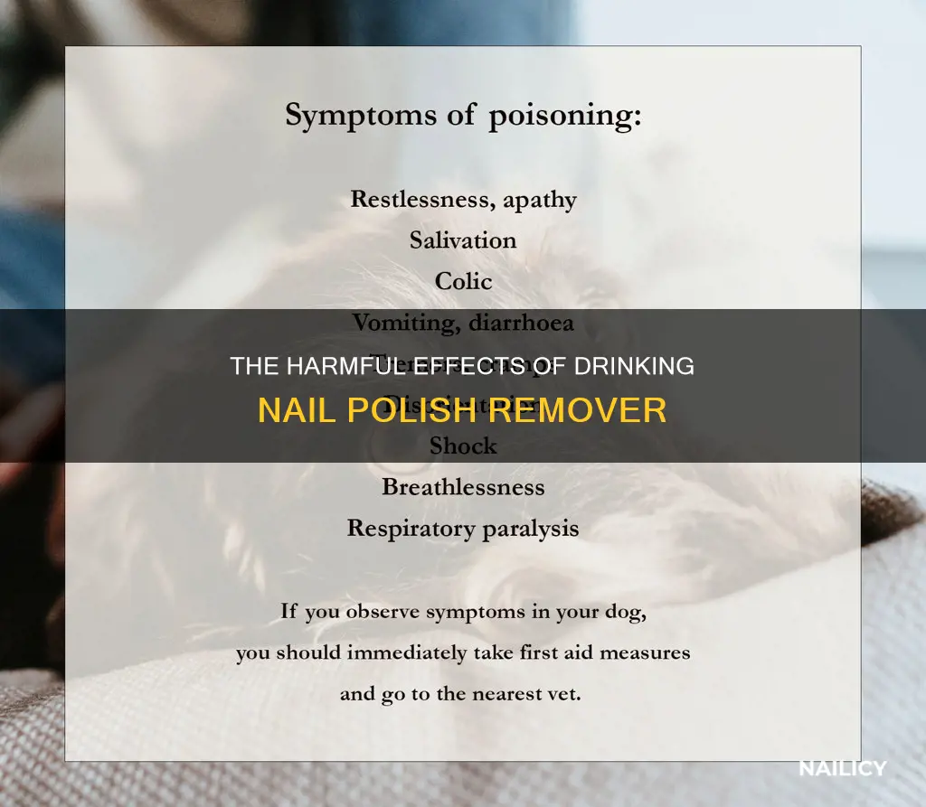 what does drinking nail polish remover do