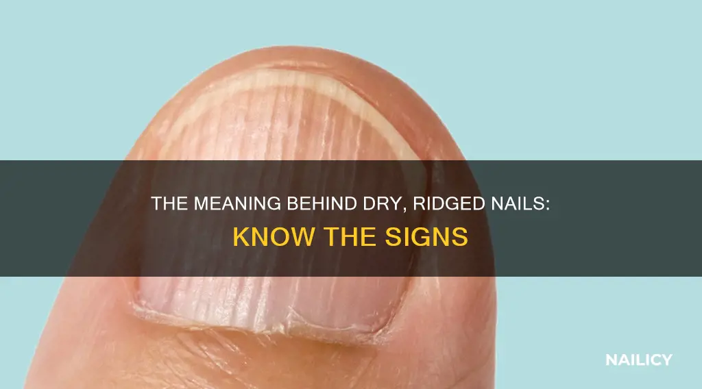 what does dry ridged nails mean