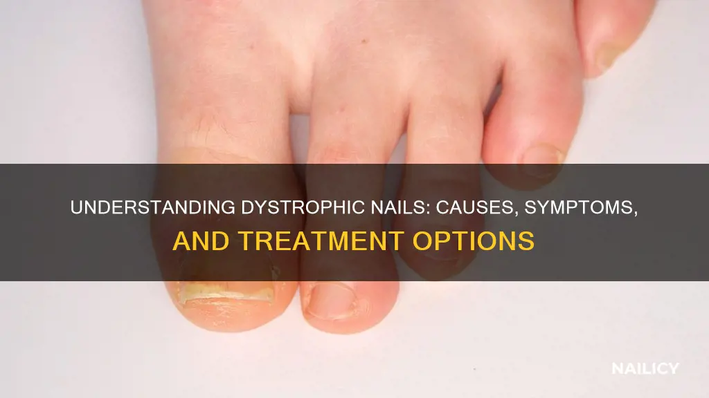 what does dystrophic nail mean