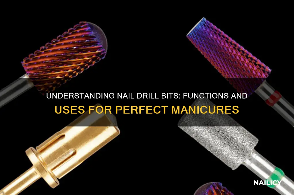 what does each nail drill bit do