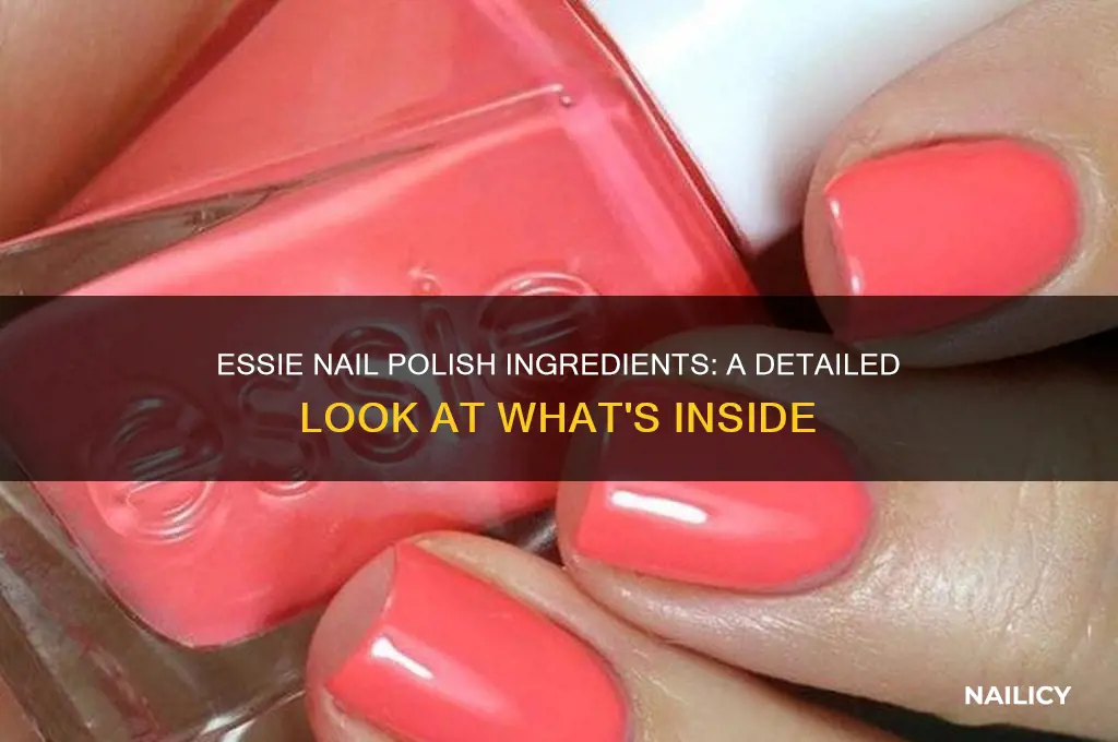 what does essie nail polish contain
