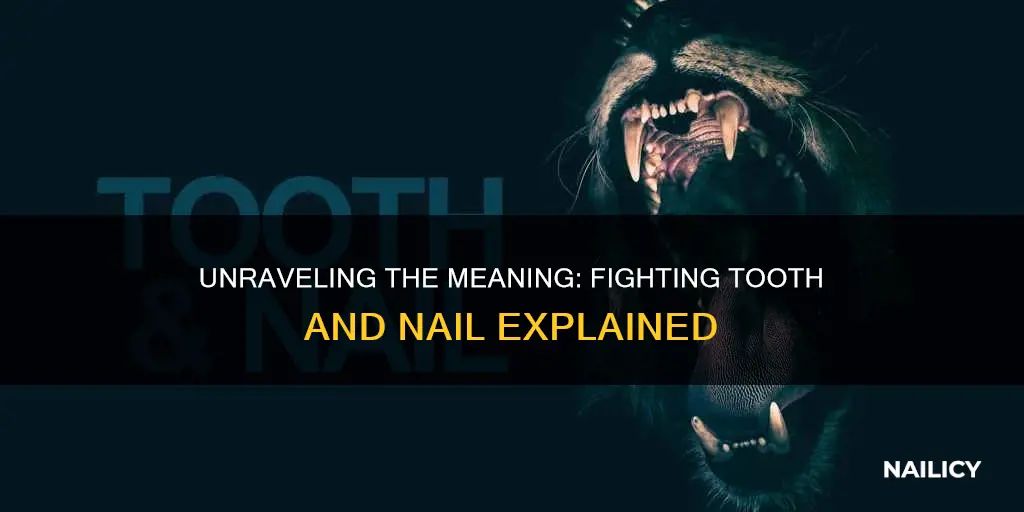 what does fighting tooth and nail mean