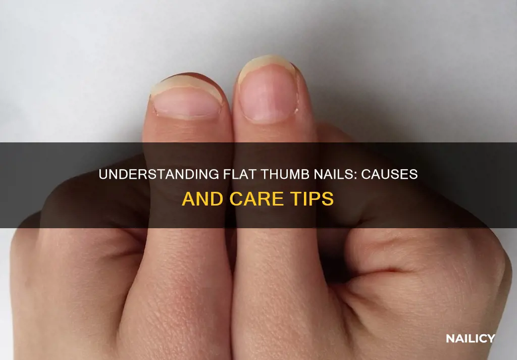 what does flat thumb nails mean