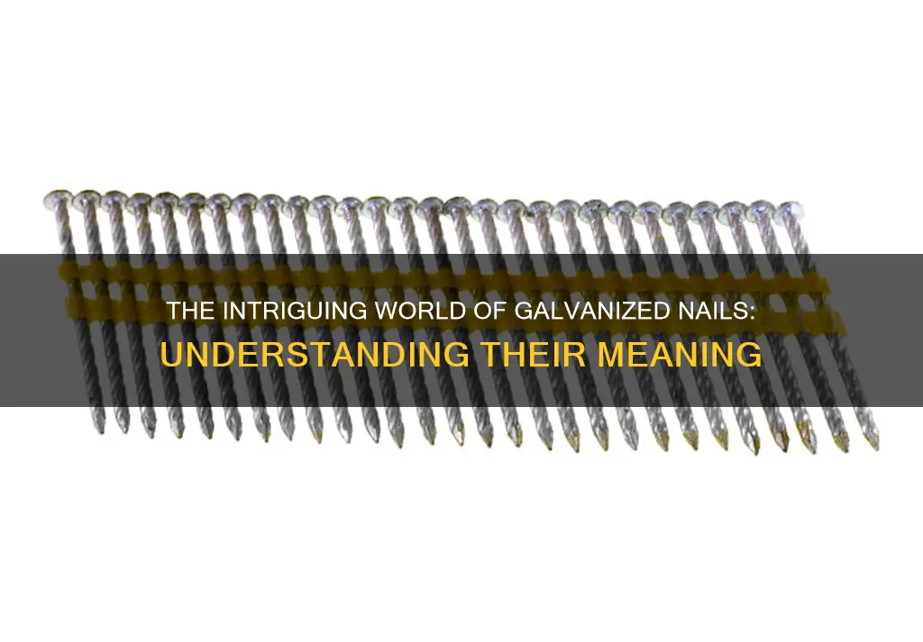 what does galvanized nails mean