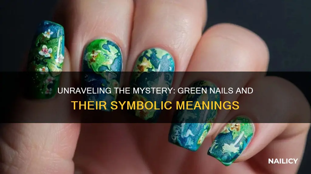 what does green nails mean on a girl