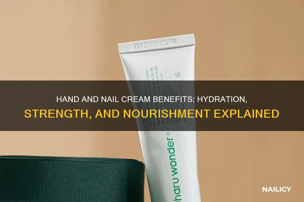 what does hand and nail cream do