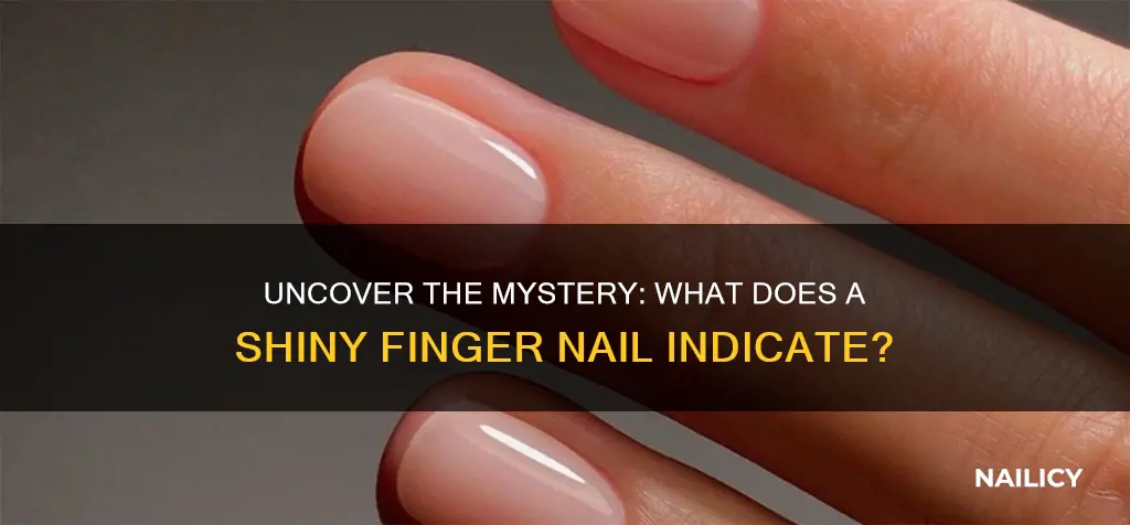 what does having a shiny finger nail mean