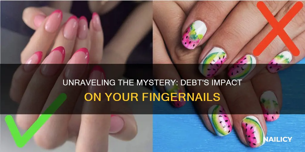 what does having debt on your finger nails mean