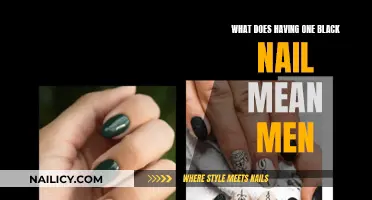 Black Nail, A Health Warning Sign for Men?
