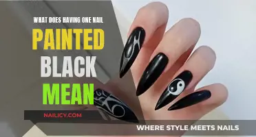 Unraveling the Mystery: What Does a Black-Painted Nail Symbolize?