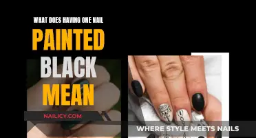 The Significance of Painting One Nail Black