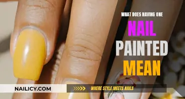 The Meaning Behind Painting Just One Nail