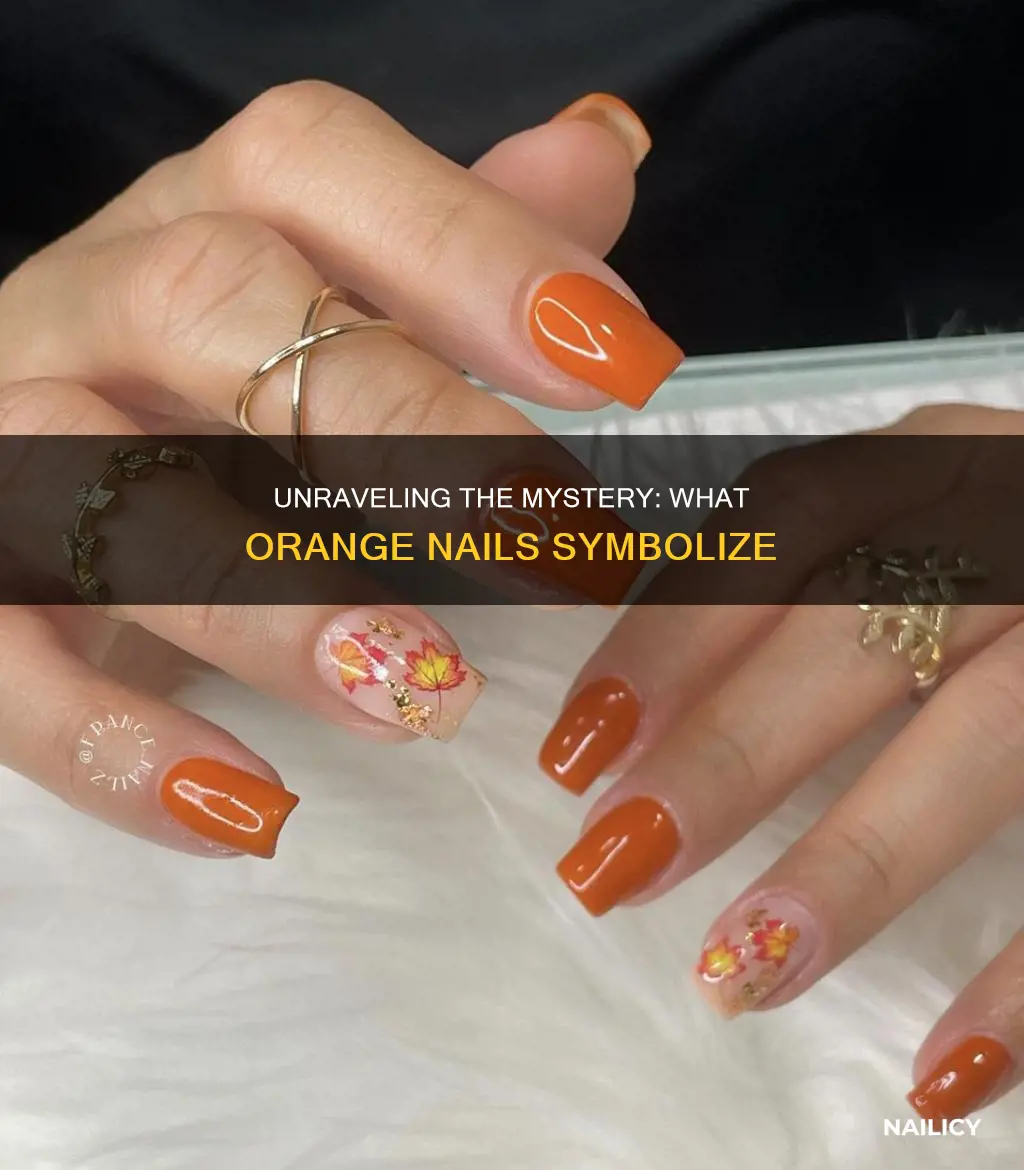 what does having orange nails mean