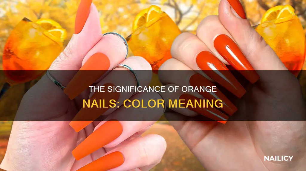 what does having orange nails mean