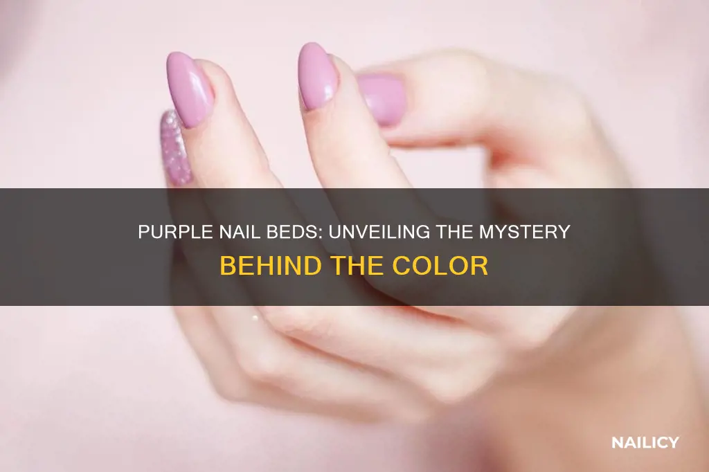 what does having purple nail beds mean