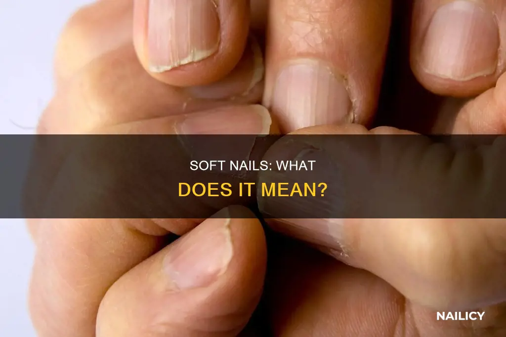 what does having soft nails mean