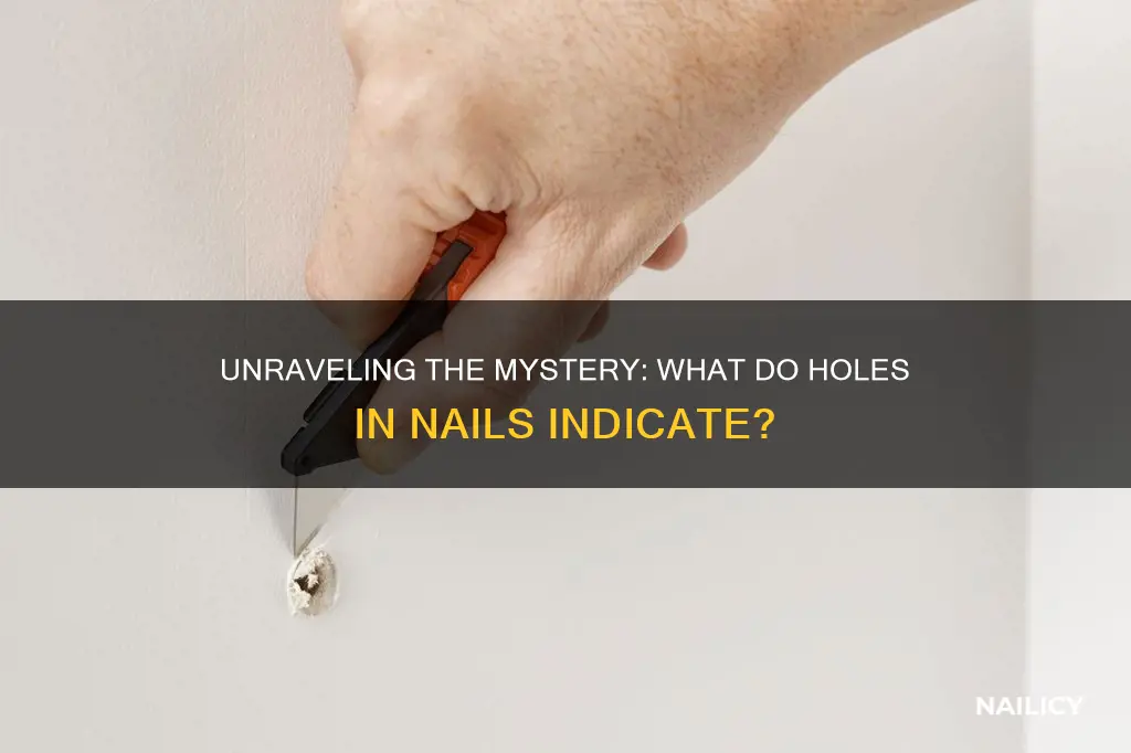 what does holes in nails mean