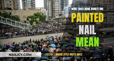 Hong Kong's One Painted Nail: A Unique Protest Symbol