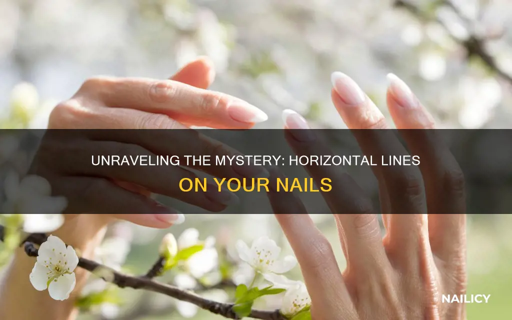 what does horizontal lines in nails mean