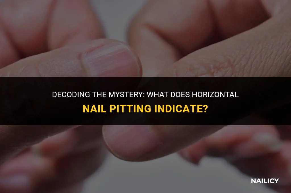 what does horizontal nail pitting