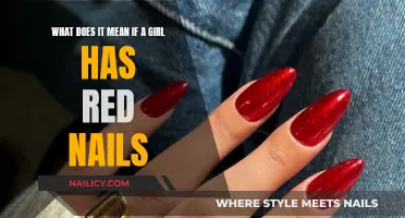 The Intriguing Significance of Red Nails on a Woman