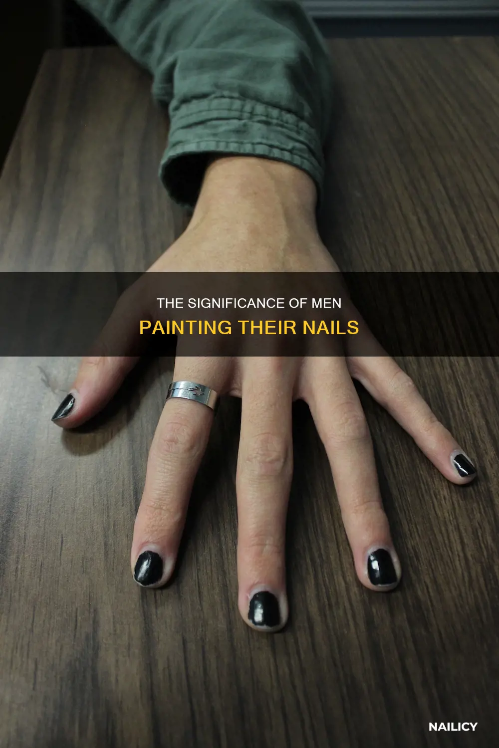 what does it mean if a guy paints his nails