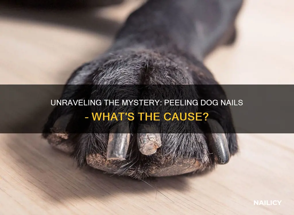 what does it mean if dogs nails are peeling