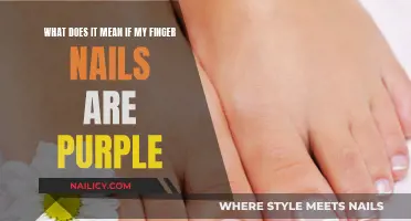 Purple Fingernails: What Does This Color Mean?
