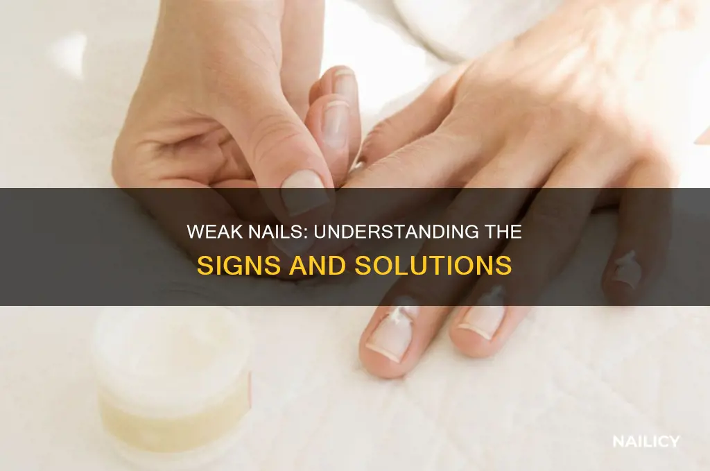 what does it mean if my nails are weak