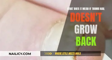 The Mystery of Non-Regenerating Thumb Nails