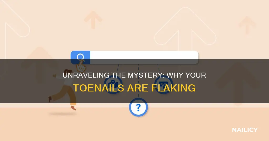 what does it mean if toe nails are flaking