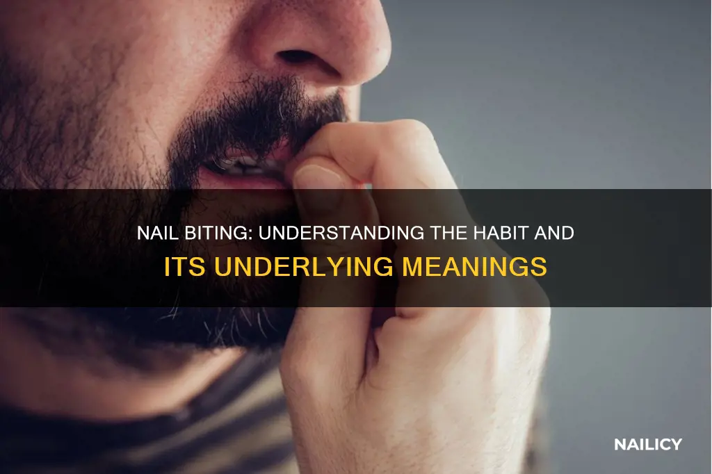 what does it mean if you always bite your nails