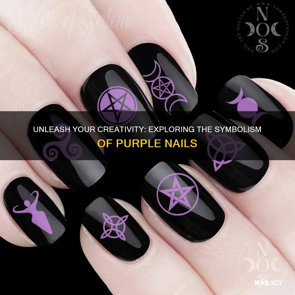 what does it mean if you paint your nails purple