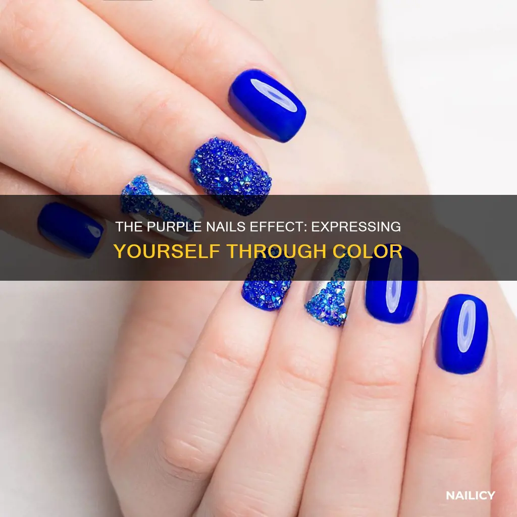 what does it mean if you paint your nails purple