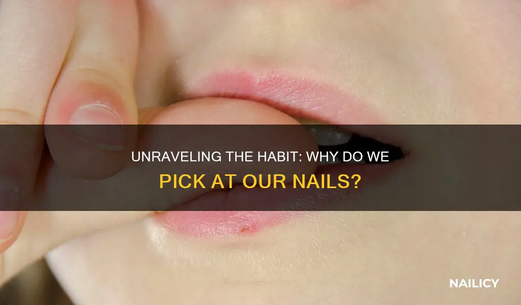 what does it mean if you pick at your nails