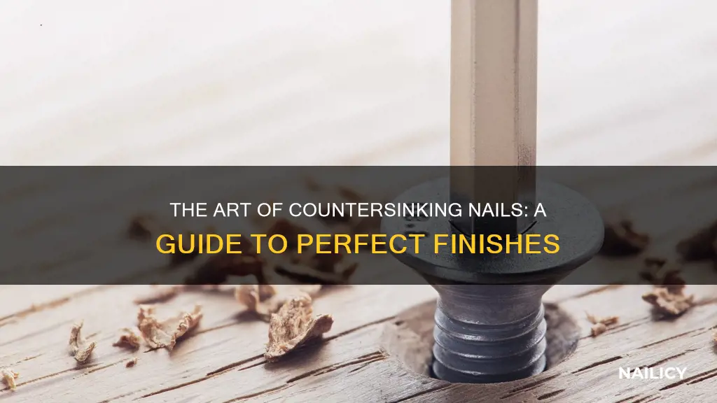 what does it mean to countersink a nail