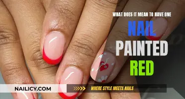 The Symbolism of a Single Red Nail: More Than Meets the Eye