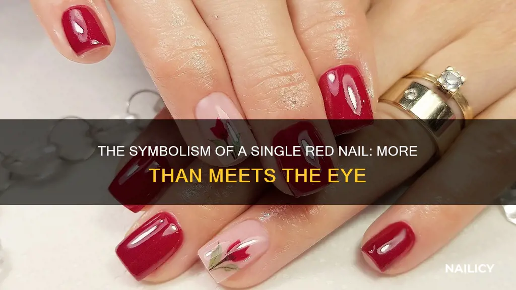 what does it mean to have one nail painted red