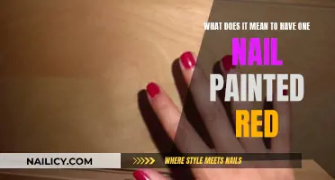 The Significance of One Red Nail in Style and Culture
