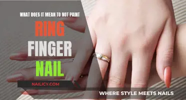 The Mystery of Unpainted Ring Fingers