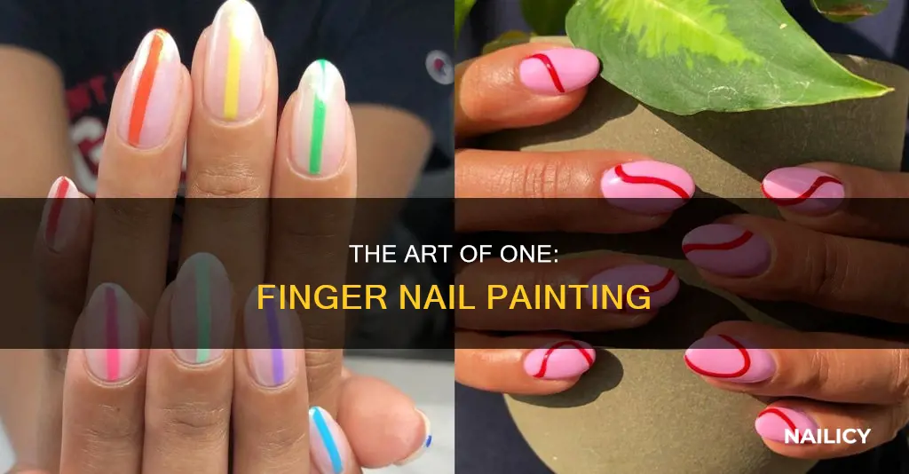 what does it mean to paint one finger nail