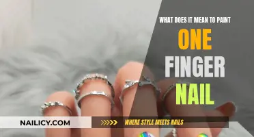 The Trendy Art of Painting One Fingernail
