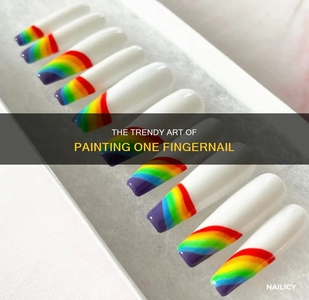 what does it mean to paint one finger nail