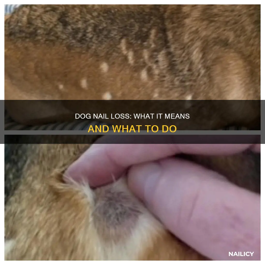what does it mean when a dog loses a nail
