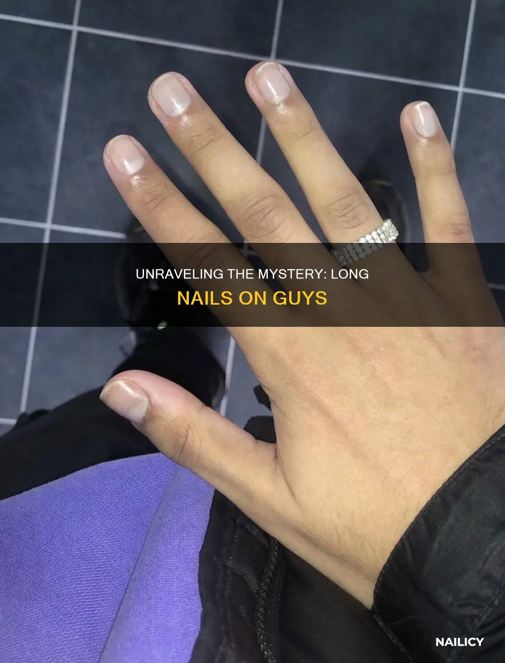 what does it mean when a guy has long nails