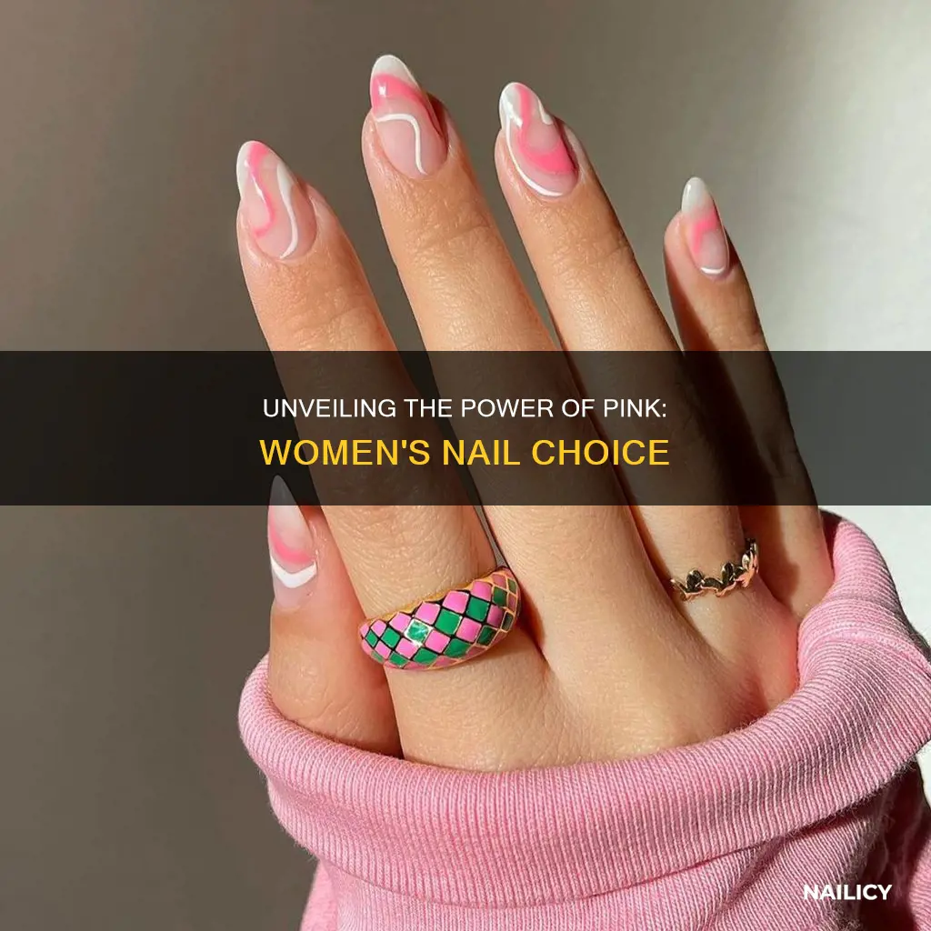 what does it mean when a woman wears pink nails